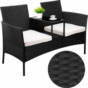 Zahradní lavice Lavička s opěradlem, kovová, 141 x 61 cm