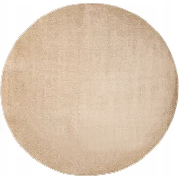 Koberec Koberec MONO 100x100 Kulatý Moderní Jednobarevný Hladký Fryz Kruh v1