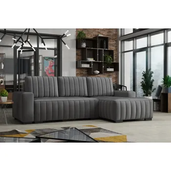 Sedací souprava FALCO Rohová sedací souprava Hugo pravá šedá