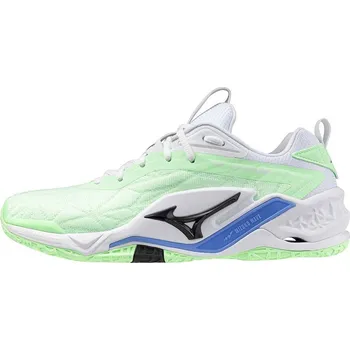 Pánská sálová obuv Mizuno WAVE STEALTH NEO 2 X1GA240086 Sálová obuv Neo Mint / Black / Frontier Blue, UK 8, EU 42, US 9, 27 cm