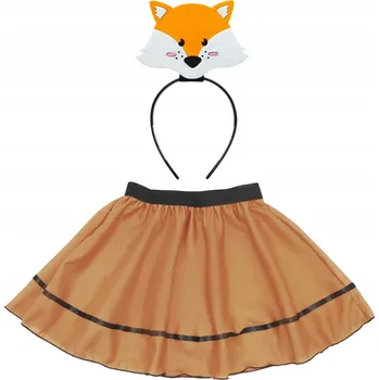 Karnevalový kostým KOSTÝM SUKNĚ KE KOSTÝMU LIŠKA ČELENKA KOSTÝM LIŠKY PODZIMNÍ PLES 3dílné
