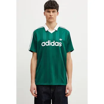 Pánské oblečení Polo tričko adidas Originals JSY, XXL, zelená, 77X