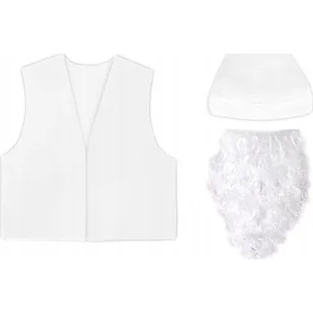 Karnevalový kostým KOSTÝM TRPASLÍK KOMPLET ELF SKŘÍTEK BÍLÝ 98-110