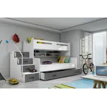 BM Dětská patrová postel Max 3 grafit