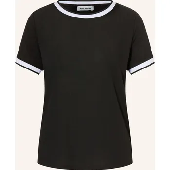 Dámské tričko More & More Dámské Tričko Z Kombinace Materiálů, černá /...