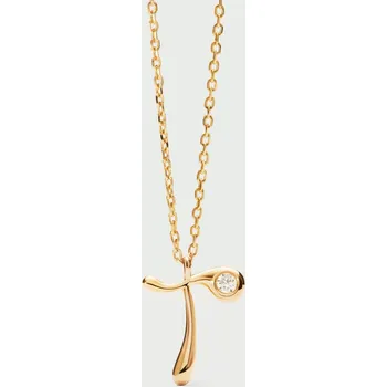 Náhrdelník PDPAOLA Zlatý náhrdelník s iniciálem T
