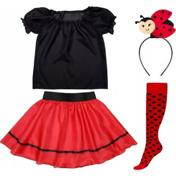 Karnevalový kostým KOSTÝM BERUŠKA ČELENKA HALENKA SUKNĚ 116-128