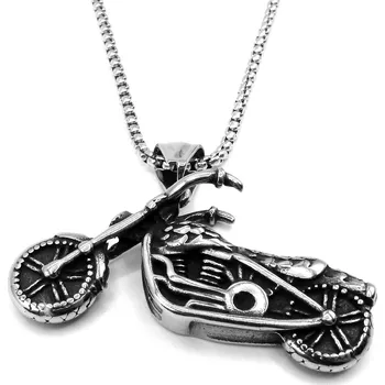 Náhrdelník RajSperku Řetízek a přívěsek z chirurgické oceli MOTORKA dárkové balení zdarma