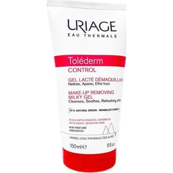 Make-up Uriage Toléderm Control Make-Up Removing Milky Gel - Odličovač make-upu pro citlivou a intolerantní pleť 150 ml