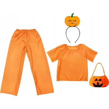 Karnevalový kostým KOSTÝM DÝNĚ ČELENKA KALHOTY HALLOWEEN 134-140