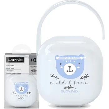 SUAVINEX POUZDRO UNIVERZÁLNÍ NÁDOBA NA DUDLÍK WILD&FREE MODRÁ