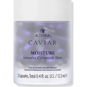 Vlasová regenerace Alterna Caviar Replenishing Moisture Intensive Ceramide Shots ceramidové jednorázové kapsle pro hydrataci vlasů 25 ks