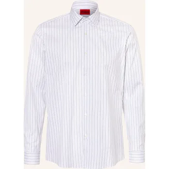 Pánská košile Hugo Pánská Košile Valerio Modern Fit, bílá / tmavě šedá, 39