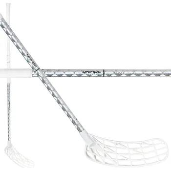 Florbal Unihoc UNILITE CARBSKIN TITAN 26 silver SLIM Florbalová hůl stříbrná, Levá (levá ruka dole), 104cm (=114cm)