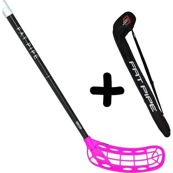 Florbal Fat Pipe RAW 29 JAB FH2 LE PINK + Stickbag Set florbalky s vakem černá / bílá / růžová, Pravá (pravá ruka dole), 101cm (=111cm)