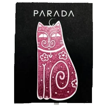 Brož Brož růžová kočka - Parada