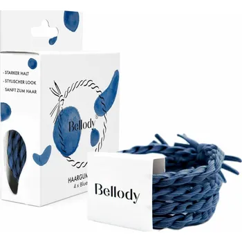 Bellody Original Hair Ties gumičky do vlasů 4 ks, Blue Jeans