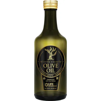 Rostlinný olej Life Extension California Estate Organic Extra Virgin Olive Oil Organicky pěstovaný olivový olej 500 ml