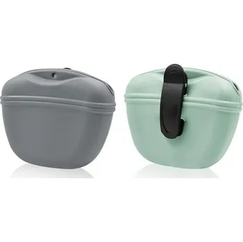 tréninková pomůcka pro psa Výcvikové pouzdro na psy s magnetem, přenosné víceúčelové silikonové pouzdro na psí pamlsky s klipem