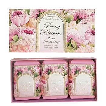 Mýdlo SAF FIORENTINO Mýdlo Pivoňka 3 x 200 g