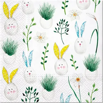 Papírový kapesník Obrúsky PAW L 33x33cm Rabbit Eggs