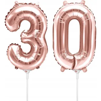 Balónek NAROZENINOVÁ SADA 30 LET BALÓNKY RŮŽOVÉ 35 cm (14")