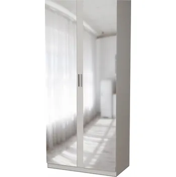 Šatní skříň Skříň eMeblast Systém MAX 100 x 225 x 54 cm šedá skříň se zrcadlem