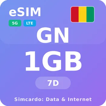 SIM karta Guinea Mobilní Internet - eSIM 1GB 7 dní datová SIM karta