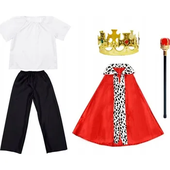 Karnevalový kostým KOSTÝM KRÁLE KOSTÝM KRÁL KACPER JASEŁKA KRÁL MELCHIOR KORUNA 116-128