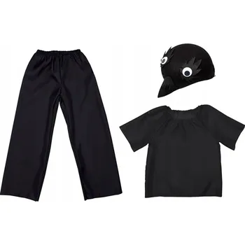 Karnevalový kostým KOSTÝM KRUK VRÁNA KALHOTY HALENKA ČEPICE 134-140