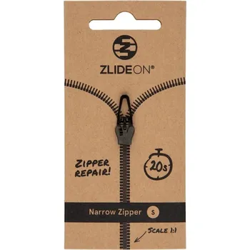 Náhradní zip ZlideOn Opravný jezdec pro úzké zipy - S Barva: černá