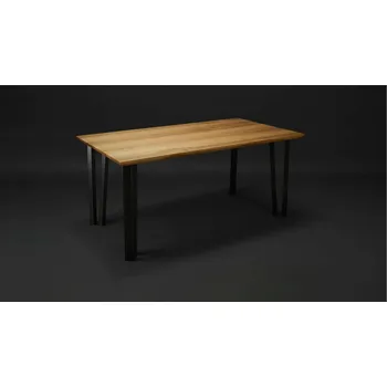 Jídelní stůl Jídelní stůl CANOPUS Jasanové dřevo / Sešikmená hrana / 120cm