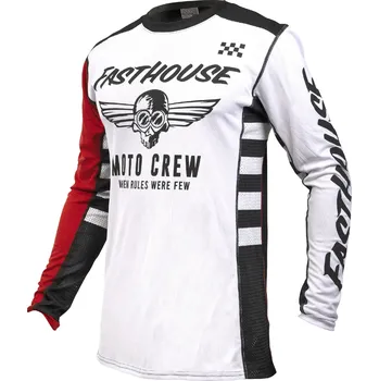 Moto dres Fasthouse dětský USA Grindhouse Factor dres White Black Velikost: YL 2778-1023