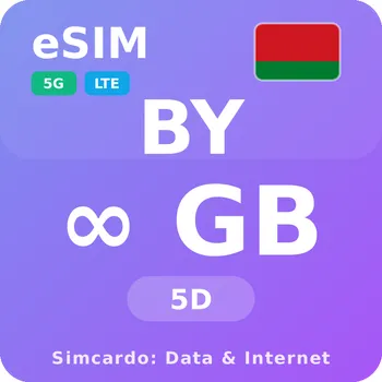 SIM karta Bělorusko Neomezený Mobilní Internet - eSIM 5 dní datová SIM karta (esims_ULE_5D_BW_V2)