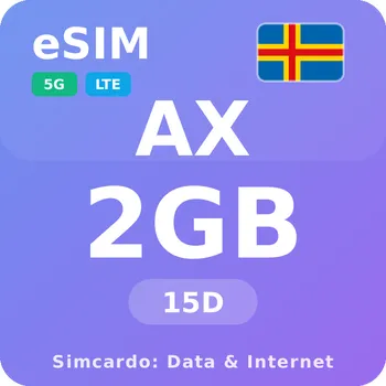 SIM karta Ålandy Mobilní Internet - eSIM 2GB 15 dní datová SIM karta