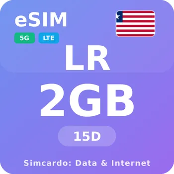 SIM karta Libérie Mobilní Internet - eSIM 2GB 15 dní datová SIM karta