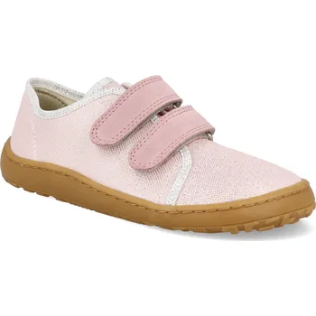 Dívčí tenisky Barefoot plátěnky Froddo - Canvas Pink shine růžové Velikost: 31