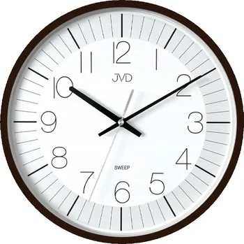 Hodiny Nástěnné hodiny JVD hnědé 33 cm