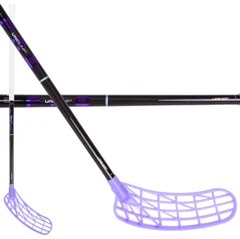 Florbal Unihoc UNISLIM PRO 27 Shiny - Purple EDT Florbalová hůl černá / fialová, Levá (levá ruka dole), 104cm (=114cm)