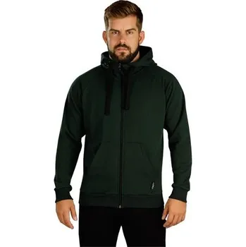 Jezdecké oblečení Pánská mikina Litex, tmavě zelená - vel. L