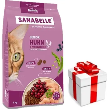 Krmivo pro kočku BOSCH Sanabelle Senior Drůbež 8kg + překvapení pro kočku ZDARMA