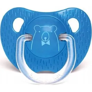 Dudlík Suavinex anatomický silikon 18 m + modrý