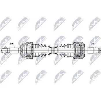 Poloosa kola Hnací hřídel - poloosa NTY NPW-TY-216