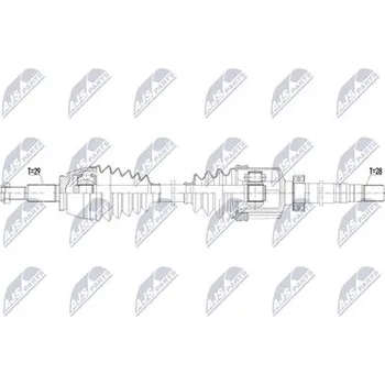 Poloosa kola Hnací hřídel - poloosa NTY NPW-RE-264