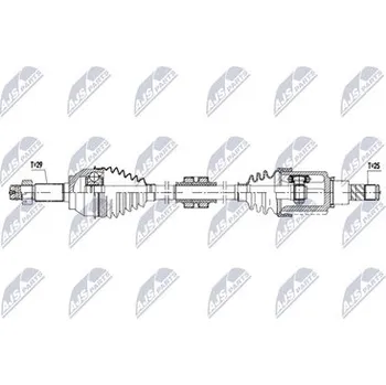 Hnací hřídel - poloosa NTY NPW-NS-179