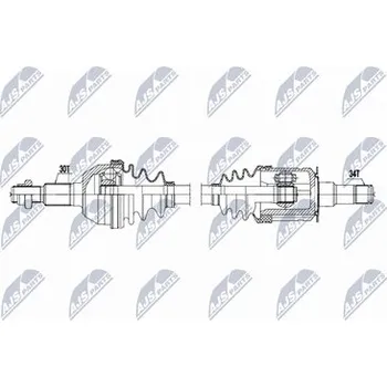 Poloosa kola Hnací hřídel - poloosa NTY NPW-CH-161