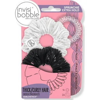 Invisibobble Sprunchie Power Set sada gumiček pro vlnité a kudrnaté vlasy 2 ks, Get a Grip