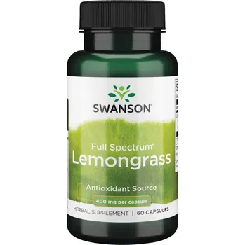 Zdraví Swanson Full Spectrum Lemongrass Doplněk stravy s antioxidanty 60 ks, kapsle, 400 mg