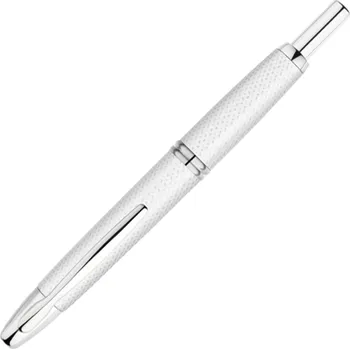 Kancelář Capless Rhodium Graphite, PP, bílá, hrot F