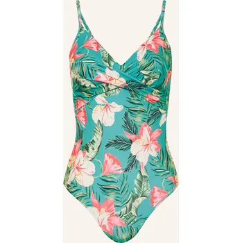 Dámské plavky Lidea Dámské Plavky Tropic Joy, zelená / světle červená /...